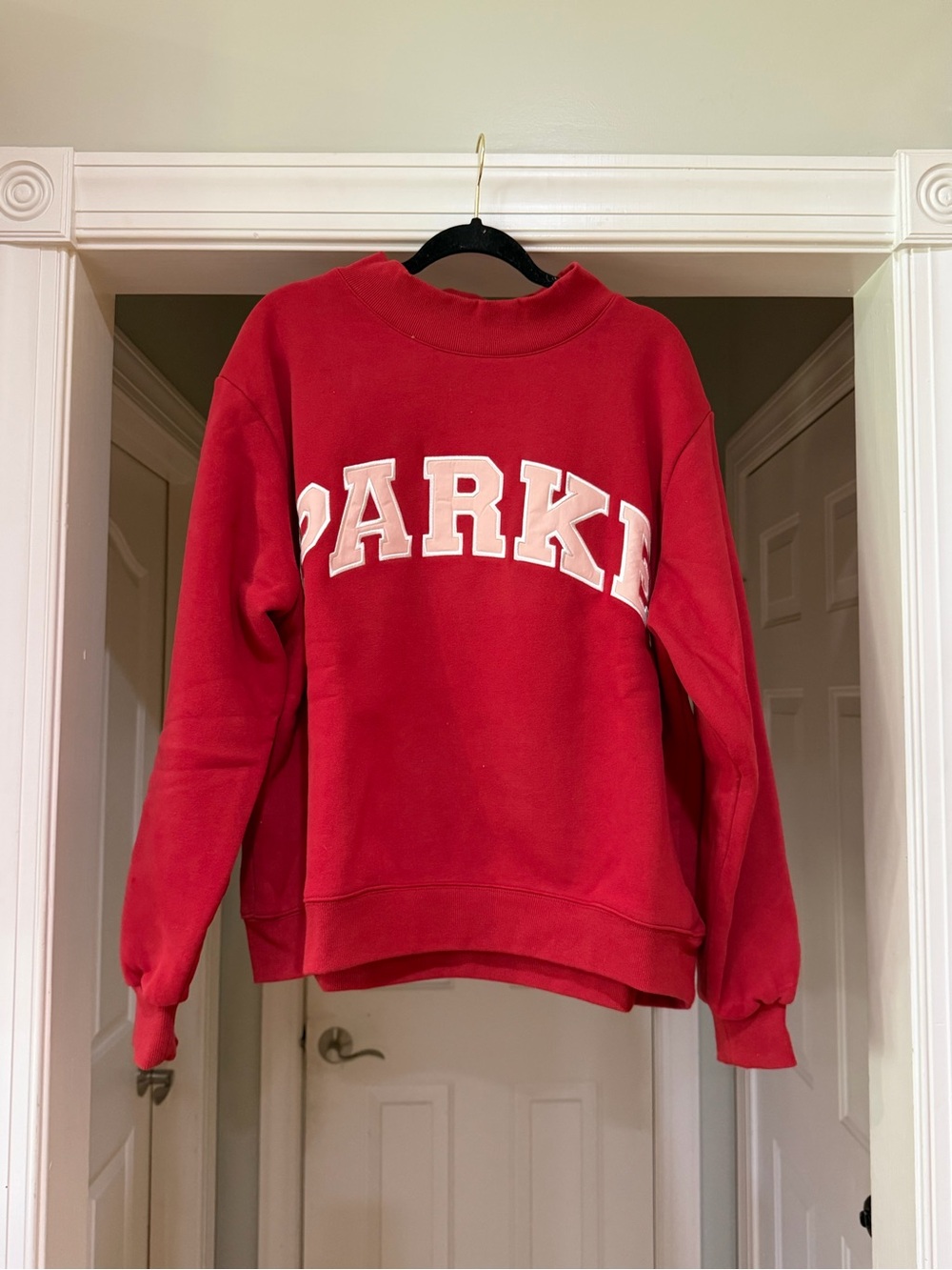Parke Valentines 2026 Fleece Mockneck in Crimson